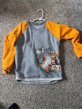 Star Wars Grey & Orange BB-8 Raglan Sweatshirt
